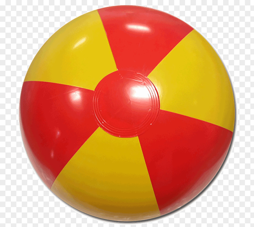 Beach Red Yellow Ball Sphere PNG