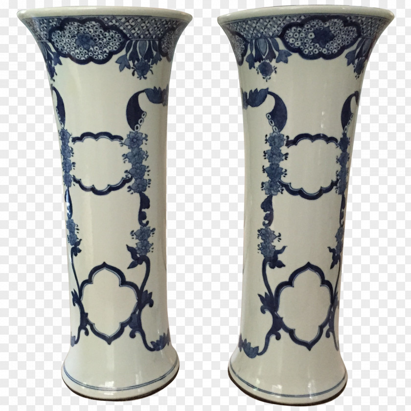Blue And White Porcelain Bowl Ceramic Vase Pottery Artifact PNG