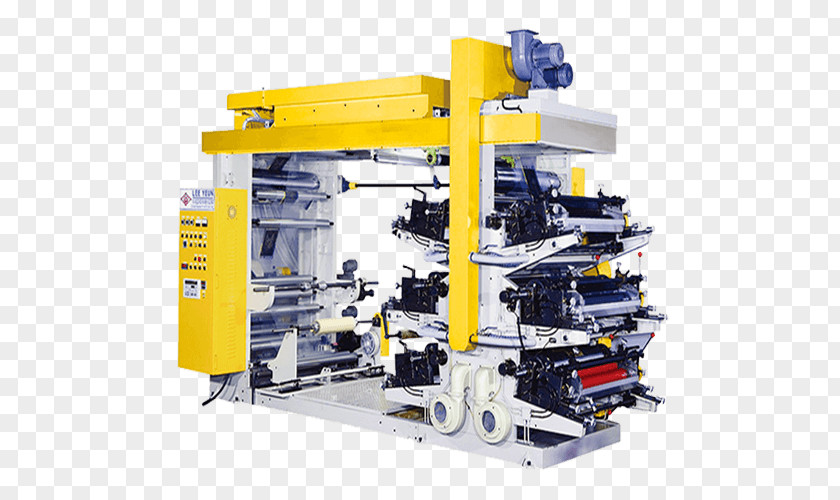 Machine Printing Press Manufacturing Flexography PNG