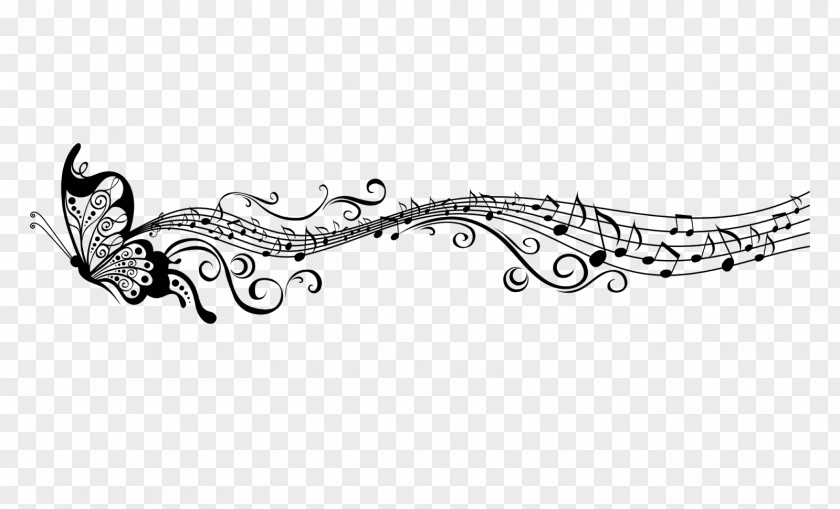 Musical Note Wall Decal Mural PNG