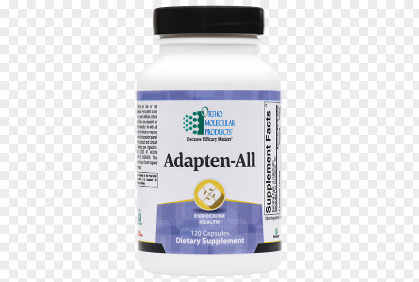 Adren-All120 Capsules Vitamin Adapten-All -- 120 By Ortho Molecular ProductBotanical Medicine Institute Dietary Supplement Products, Adapten-All, Products PNG