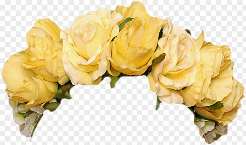 Crown Yellow Flower Garden Roses Clip Art Wreath PNG
