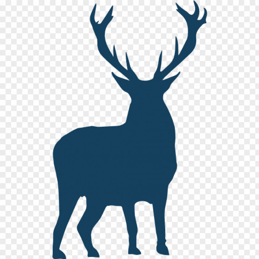 Deer Red Silhouette Clip Art PNG