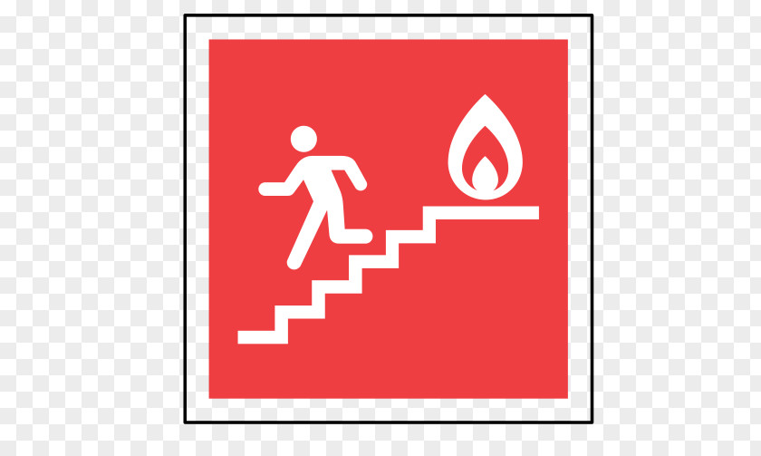 Exit Emergency Fire Escape Sign Stairs PNG