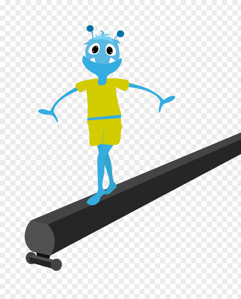 Gymnastics Beam Games Illustration Clip Art Line Human Behavior Angle PNG