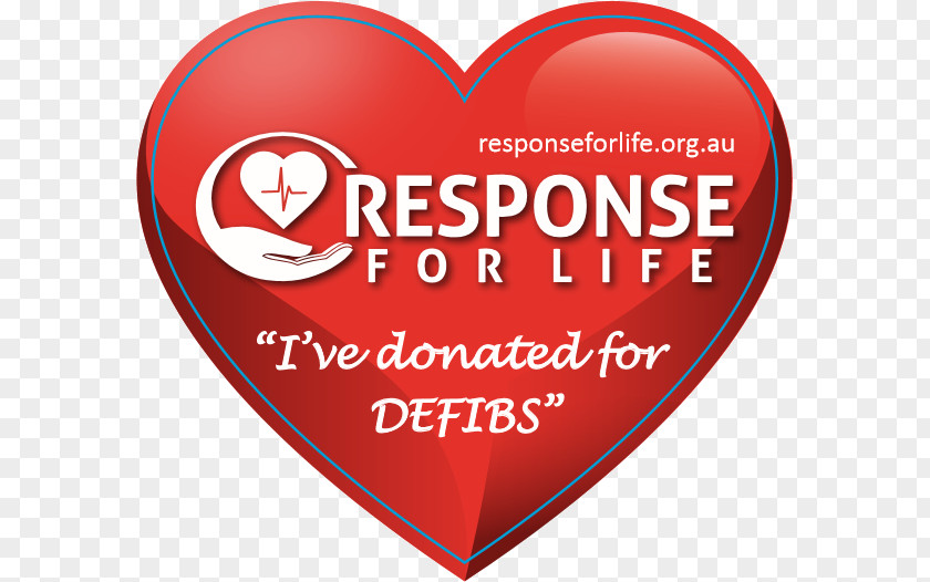 Heart Defibrillation Response For Life Australia Logo Advertising PNG