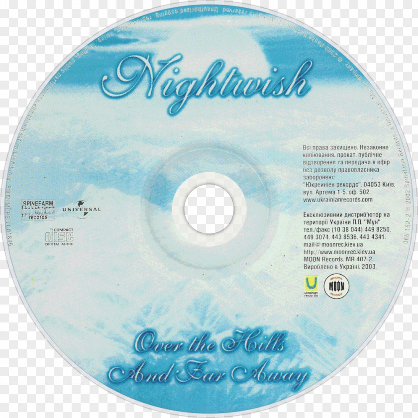 Nightwish Decades Cd Over The Hills And Far Away Album Song Phonograph Record PNG