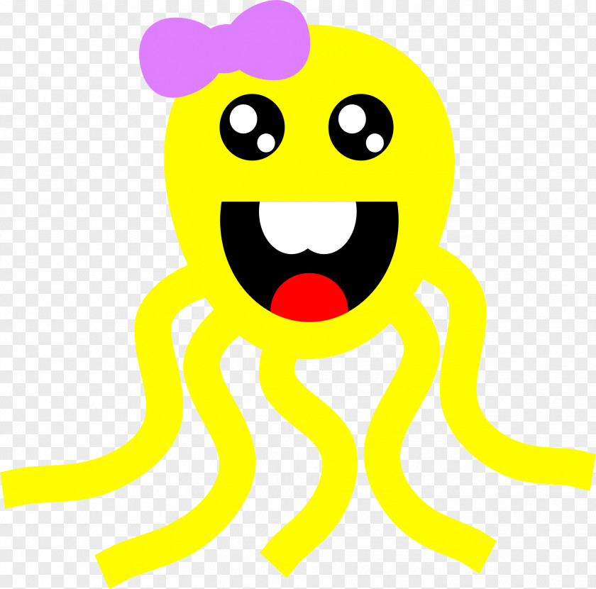 Octopus Kite Clip Art Smiley Openclipart Free Content PNG