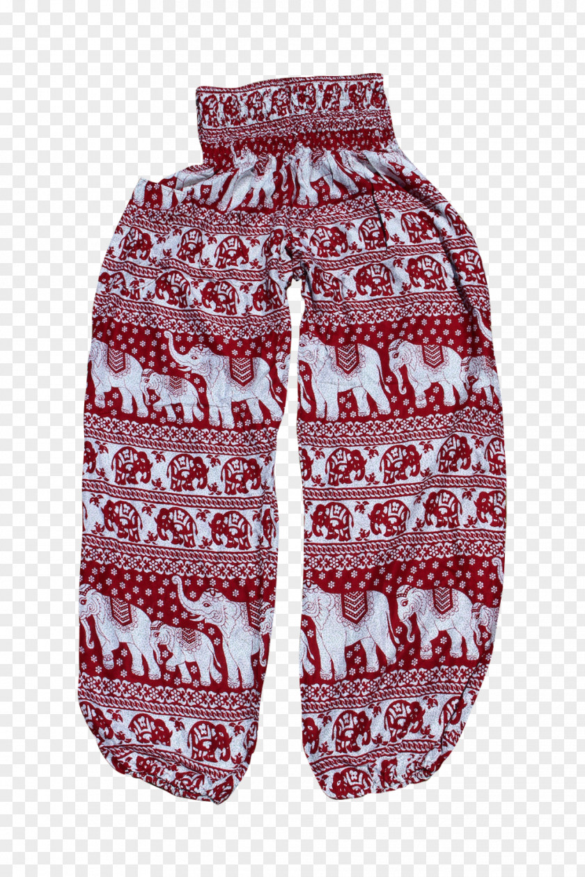 Striped Thai Pants Maroon PNG