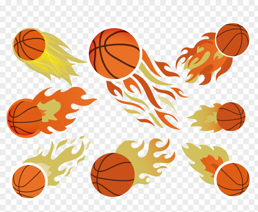 Vector Flame Speeding Basketball Southeastern Fire Mens Clip Art PNG