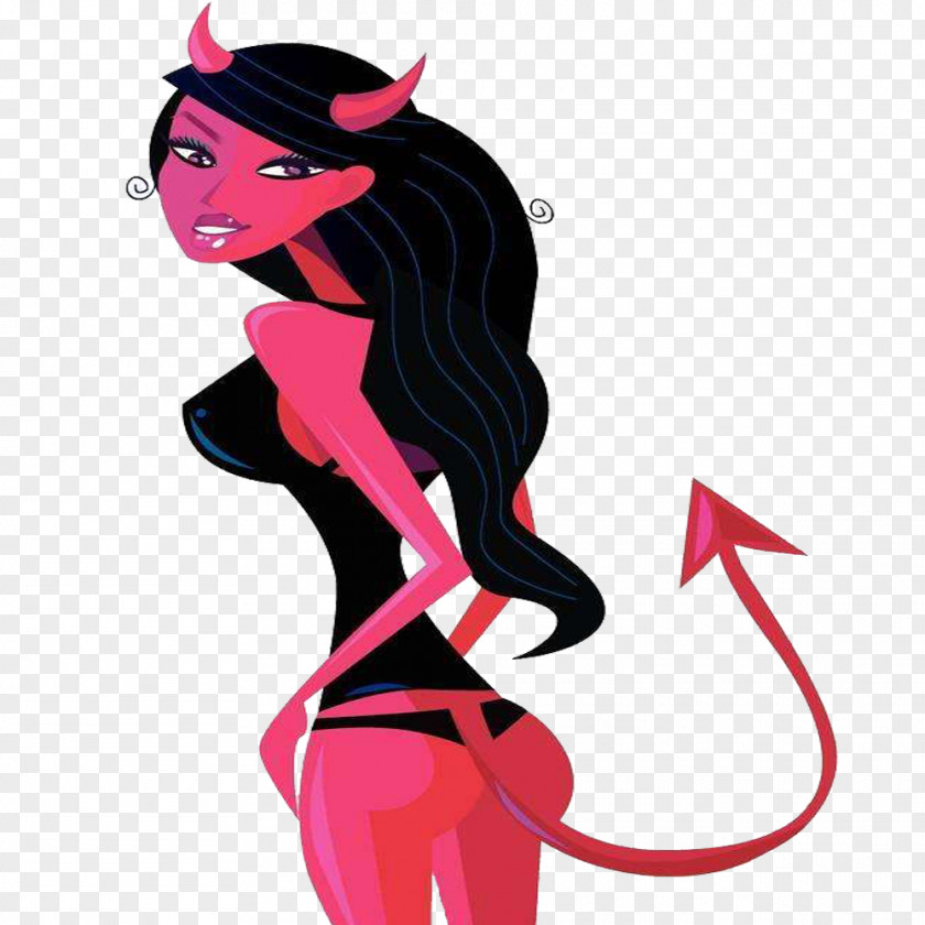 Female Satan Image Clip Art PNG