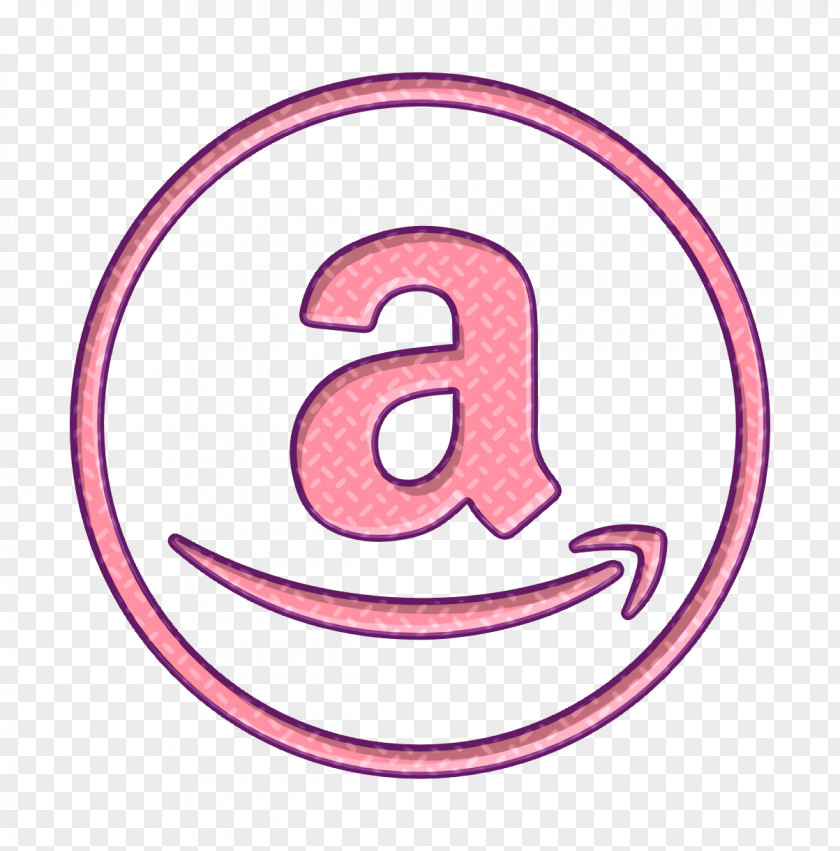 Oval Sticker Amazon Icon Ecommerce Online PNG