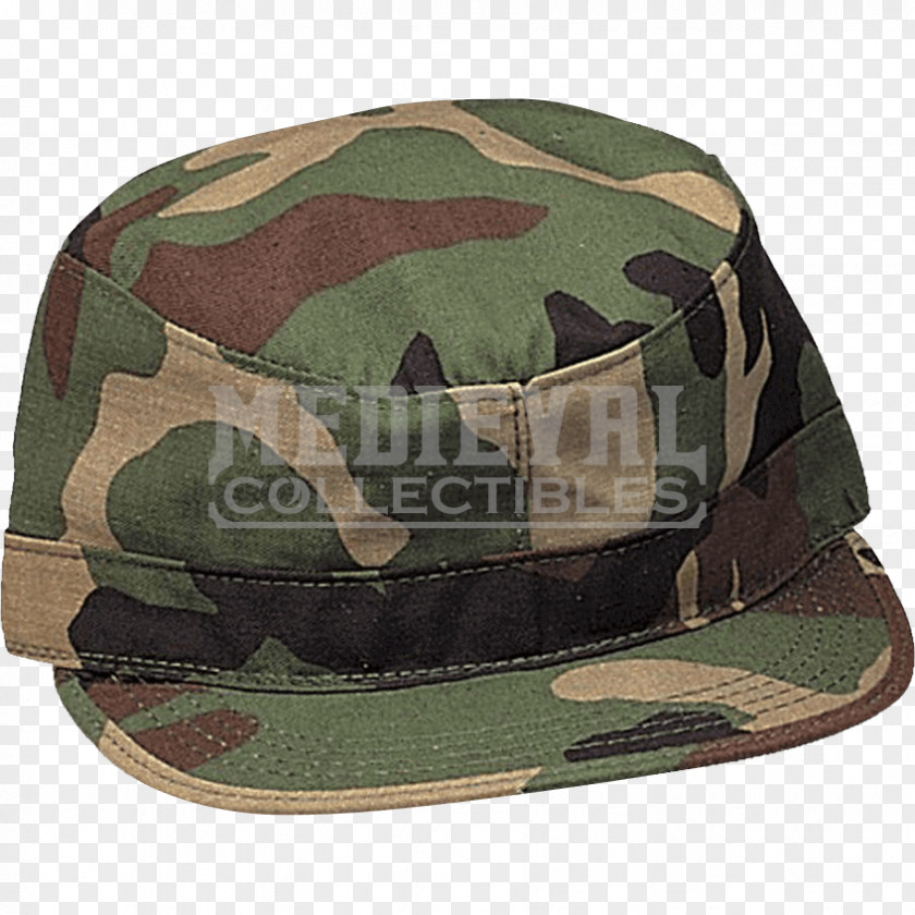 Baseball Cap Military Camouflage U.S. Woodland PNG