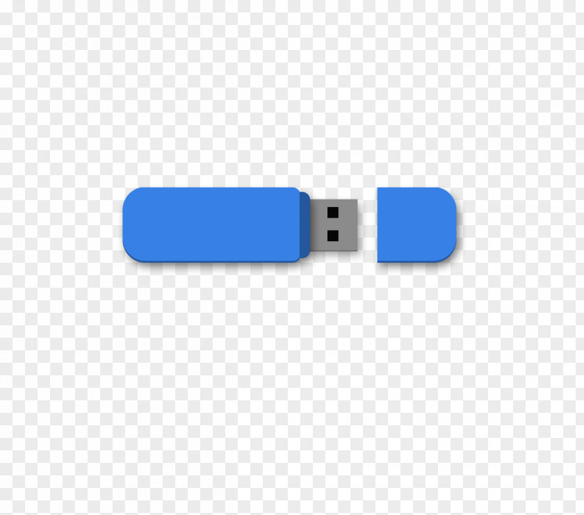Blue USB Memory Mass Storage Device Class Download PNG