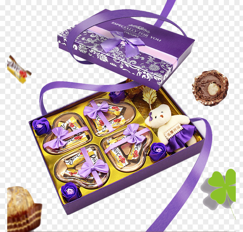 Chocolate Box Dove Gift PNG