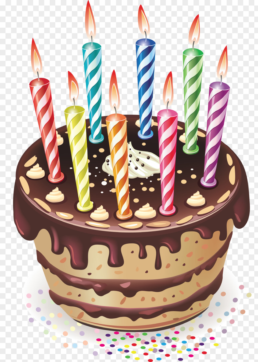 Chocolate Cake Birthday Candles Party Cakes PNG