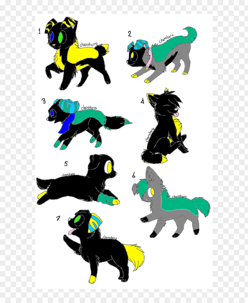 Dog Cat Character Clip Art PNG