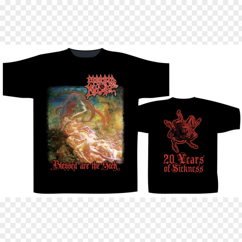 T-shirt Blessed Are The Sick Morbid Angel Nocturnus Altars Of Madness PNG