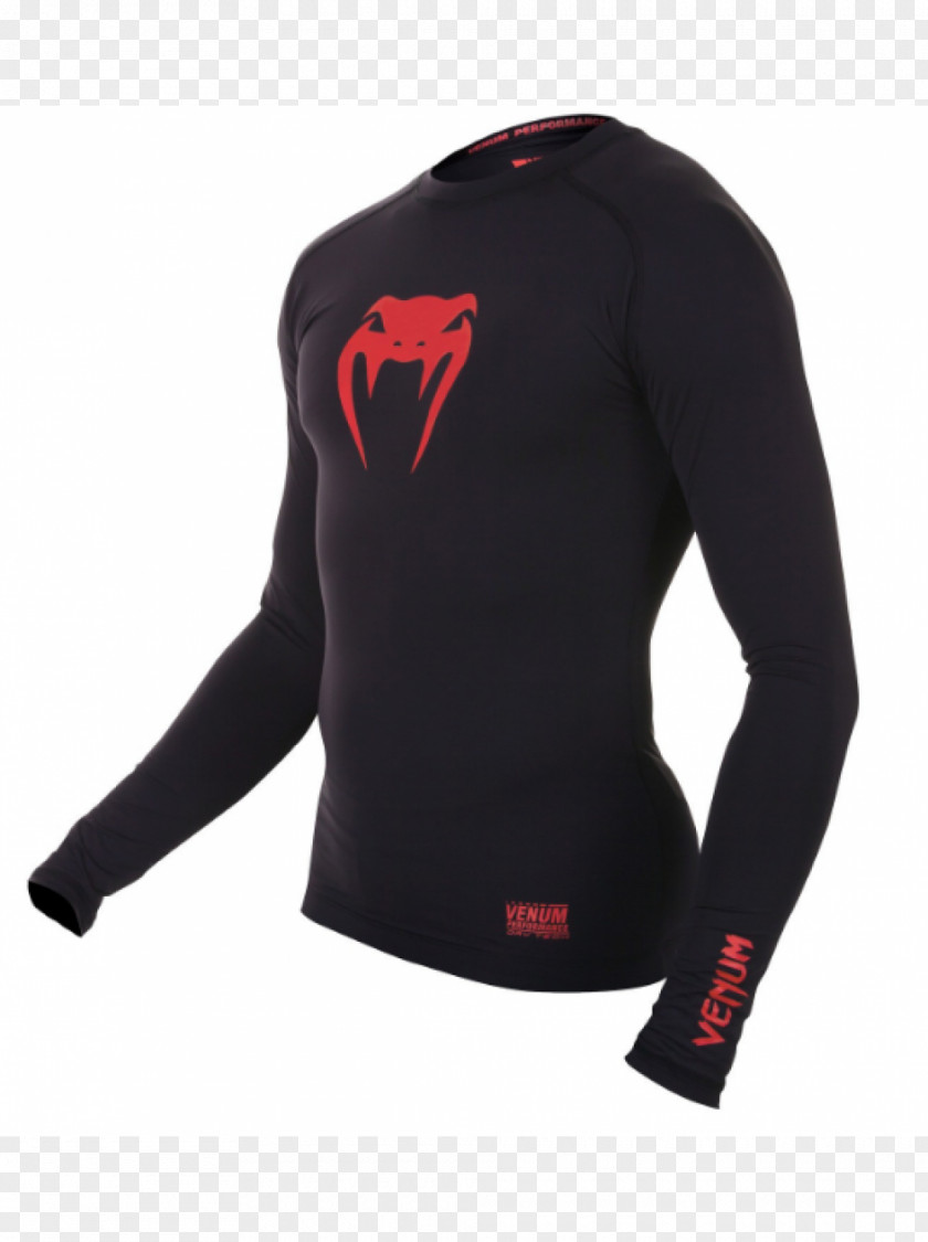 Venom Rash Guard Sleeve T-shirt Brazilian Jiu-jitsu Mixed Martial Arts PNG