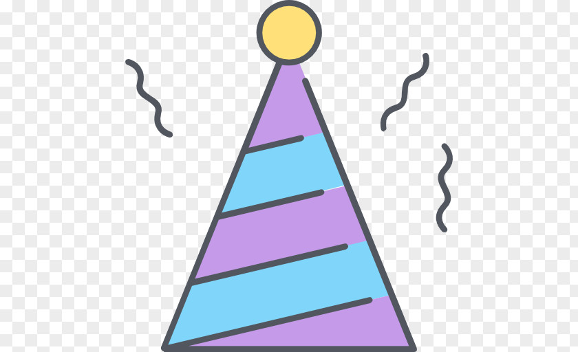 Birthday Hat Triangle Area Diagram Clip Art PNG