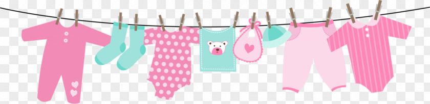 Child Clothes Line Infant Baby Shower Clip Art PNG