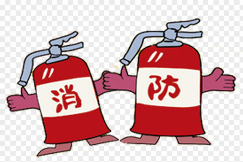Hand-painted Fire Extinguisher Firefighting Firefighter Safety Conflagration PNG