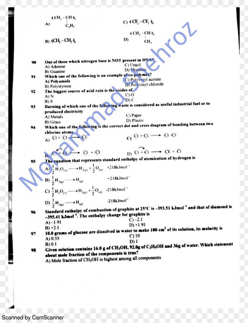 Old Paper NOTES Document Past Medical College Admission Test Clip Art PNG