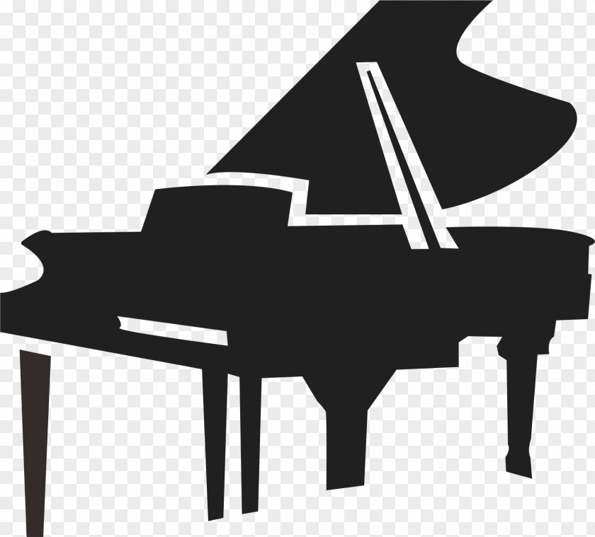 Piano Silhouette Musical Instrument PNG