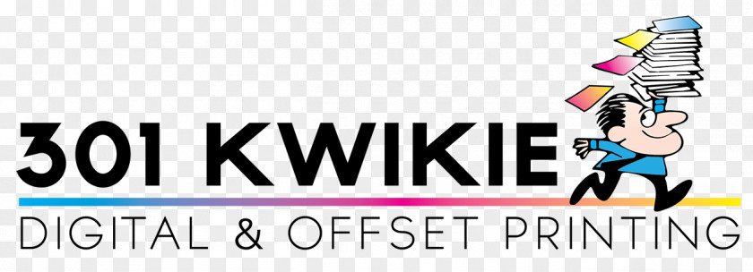 Print Service Logo 301 Kwikie Inc Graphic Design PNG