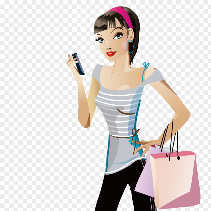 The Beauty Of Shopping Bag PNG