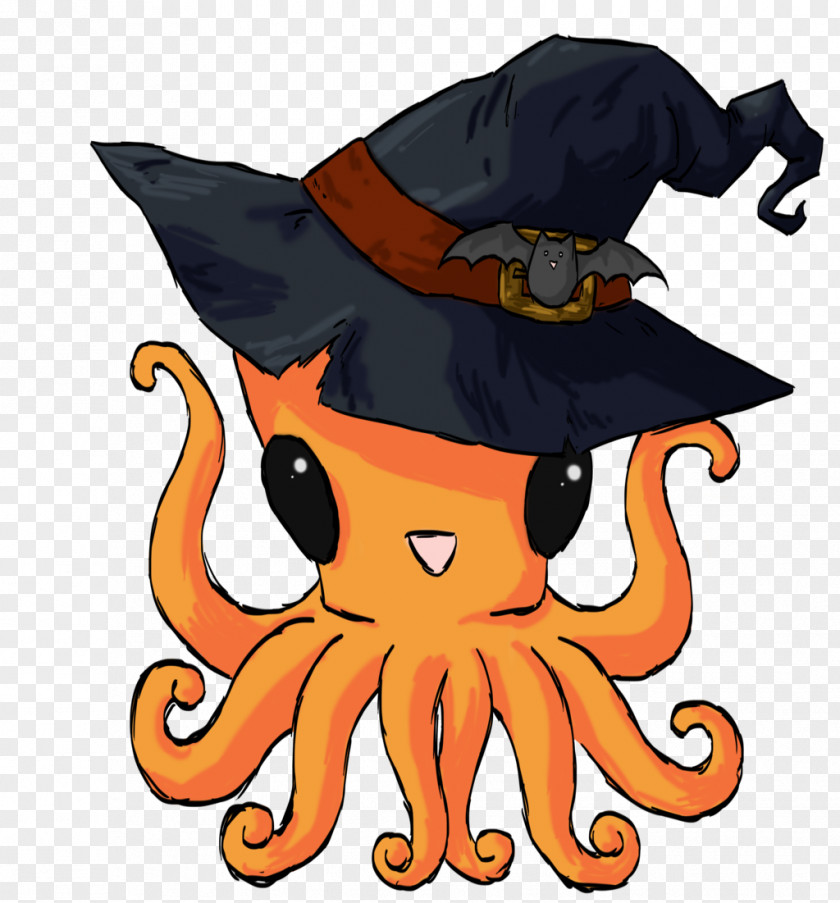 Halloween Fantasy Tour Octopus Headgear Character Clip Art PNG