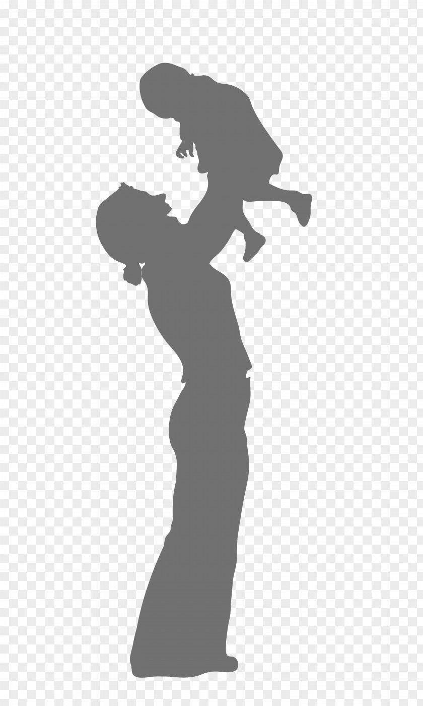Silhouette Vector Graphics Mother Father Infant PNG