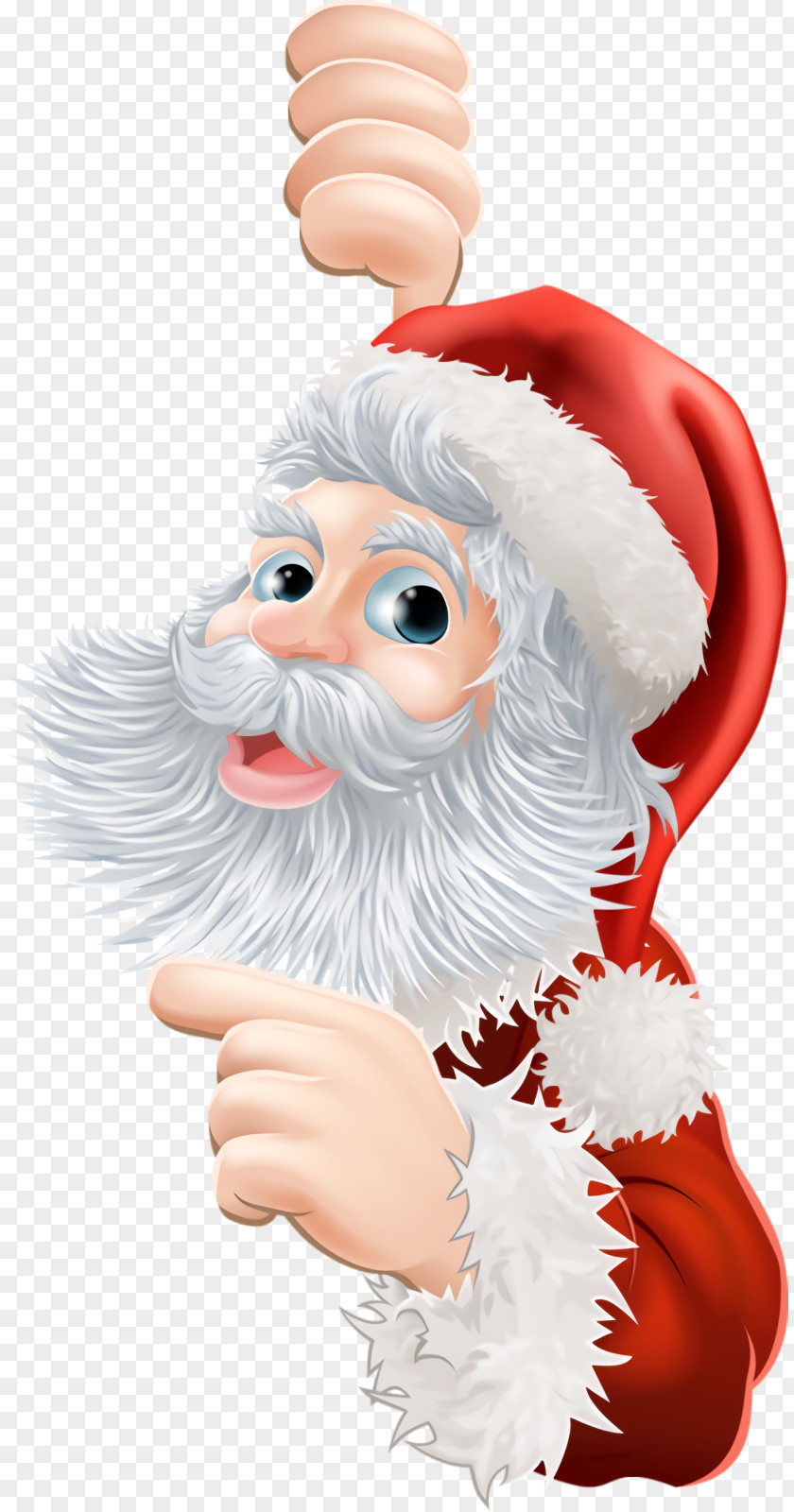 Facial Hair Thumb Christmas Santa Claus Saint Nicholas PNG