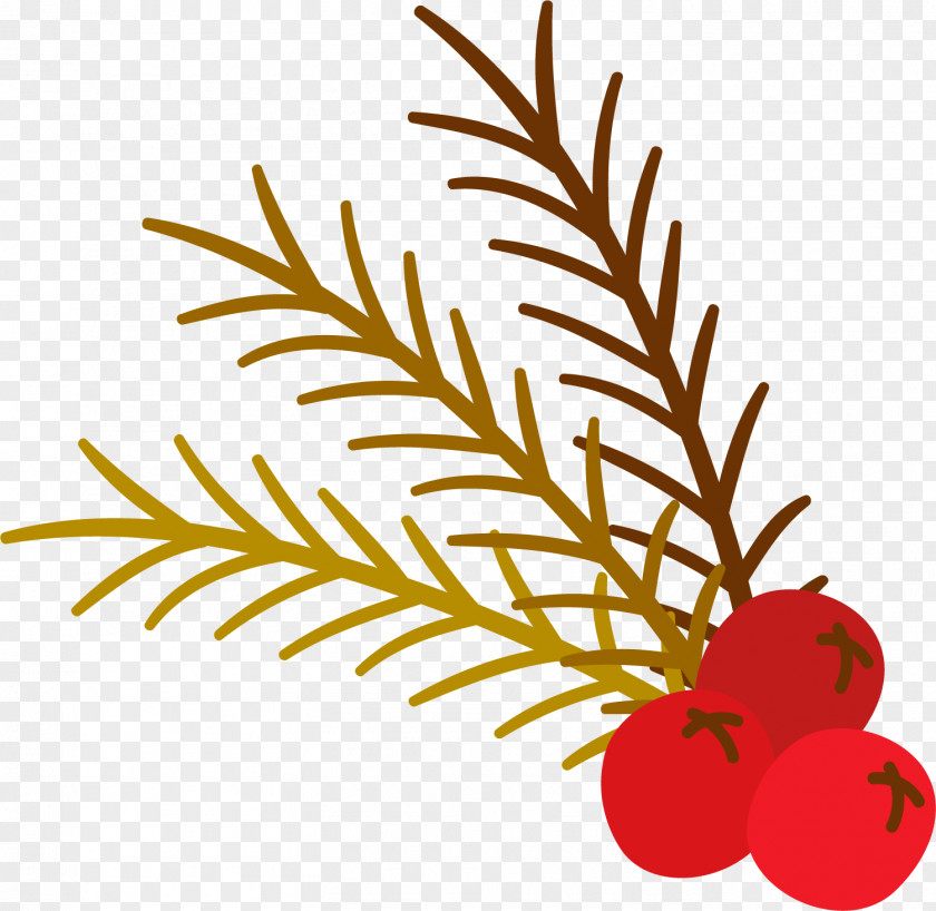 Hand Painted Red Cherry Leaves Leaf Clip Art PNG
