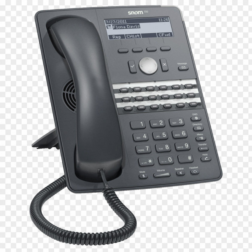 Snom D725 (3916) VoIP Phone Telephone Voice Over IP PNG
