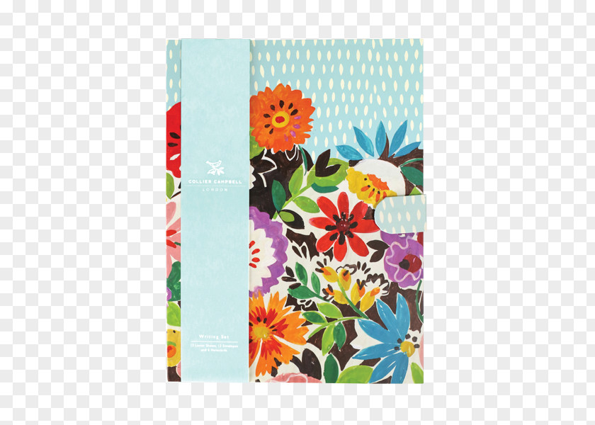 Stationery Set Floral Design Paper Notebook Writing PNG