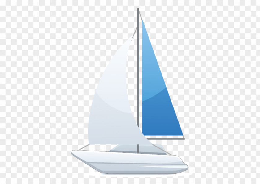 Vector Sailing Scow Triangle PNG