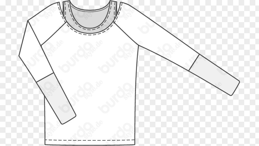 Wien T-shirt Burda Style Raglan Sleeve Fashion Pattern PNG