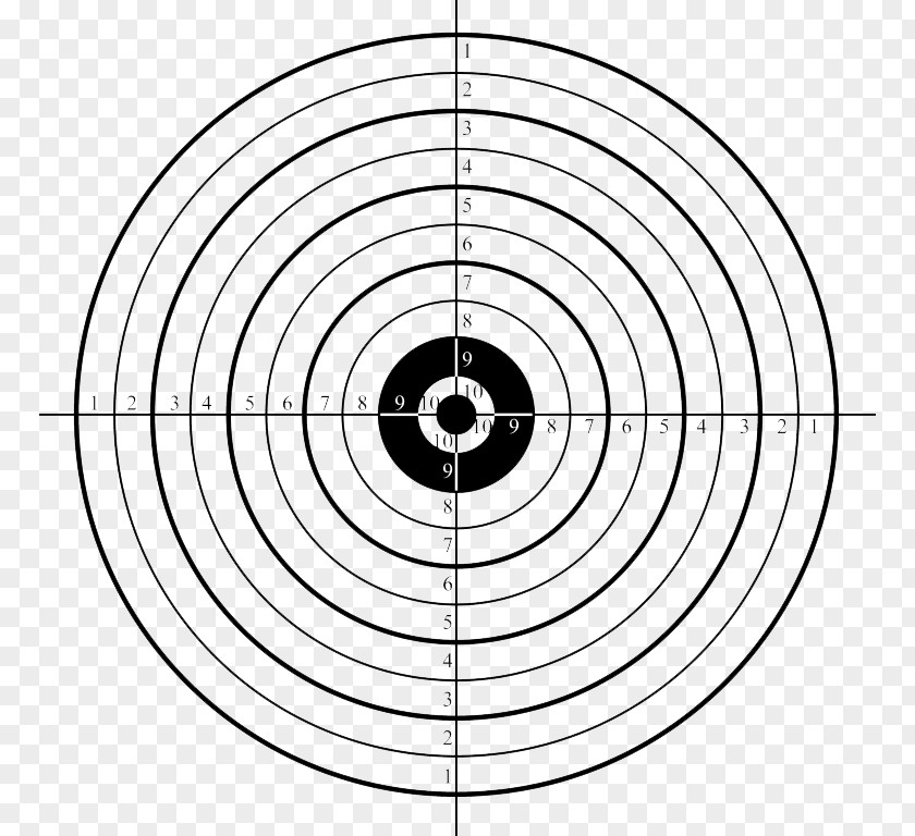 Archery Bullseye Shooting Target Sport Range Clip Art PNG