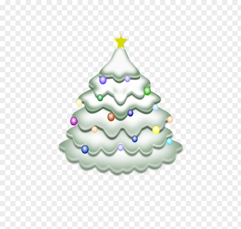 Capped Santa Claus Christmas Tree Clip Art PNG