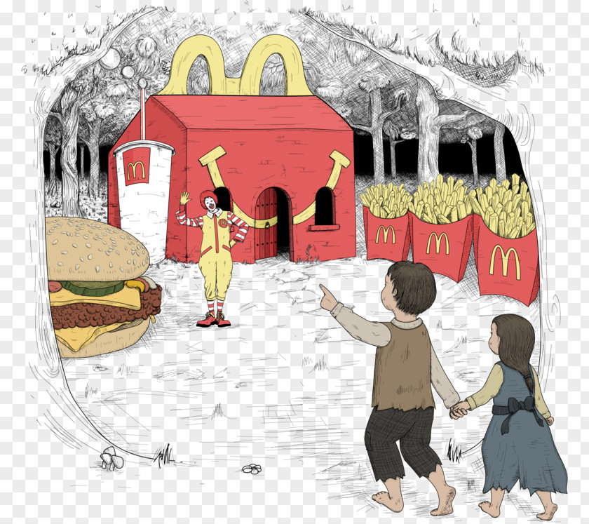 Hansel And Gretel Cartoon Recreation PNG