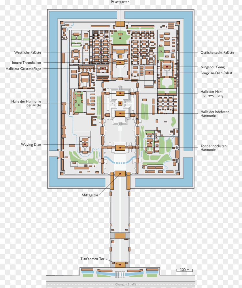 Peking Forbidden City Floor Plan House PNG