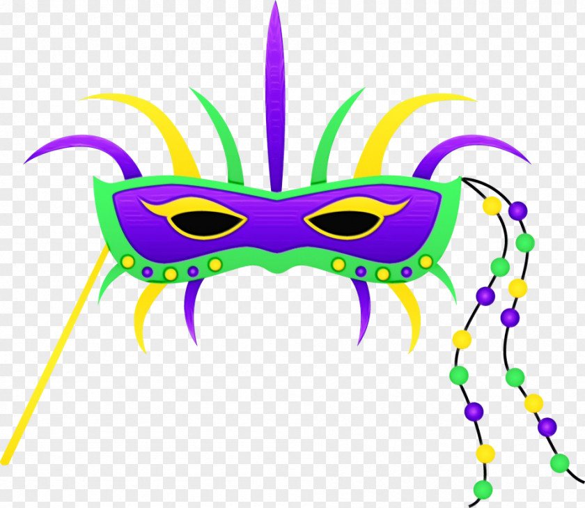 Purple Violet Costume Mardi Gras Mask PNG