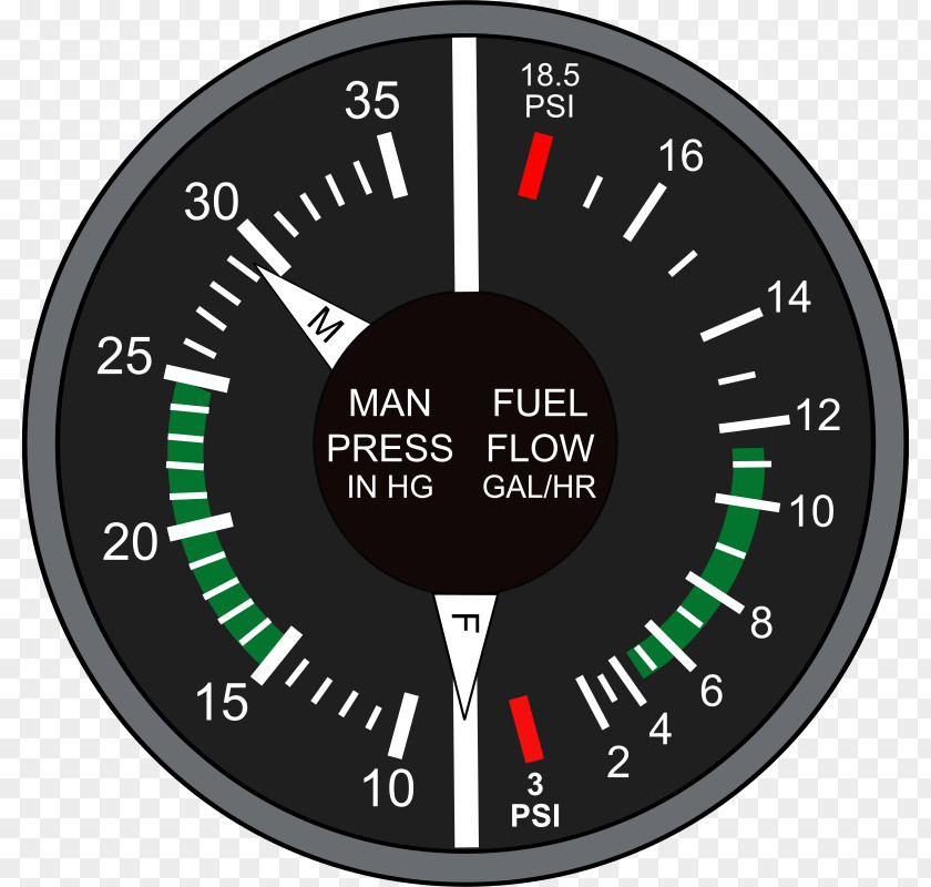 Airplane Tachometer Clip Art PNG