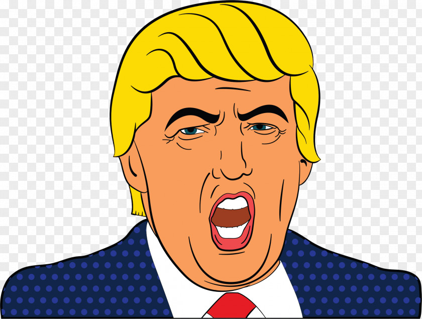 Angry Trump PNG , Donald drawing clipart PNG