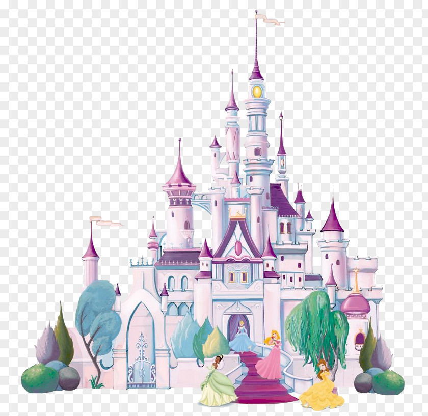 Castle Princess Disney Mural PNG