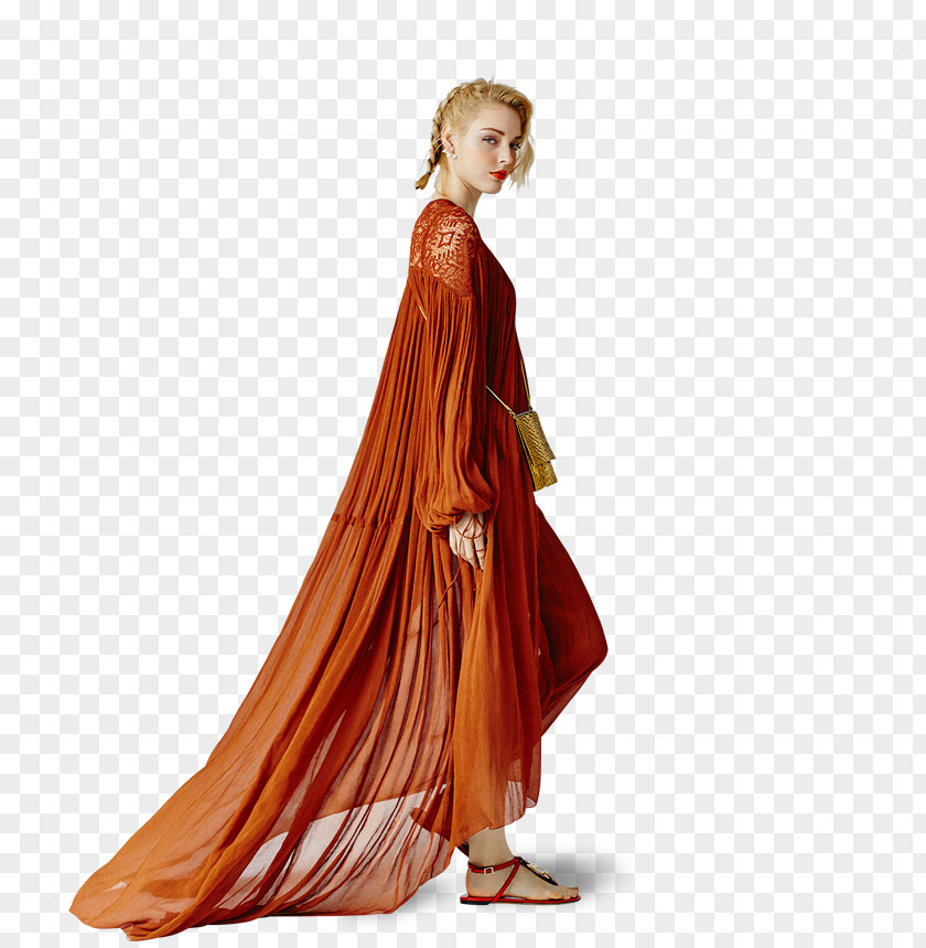 Dress Gown Fashion Camping Costume Design PNG