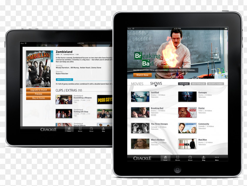 Ipad Hd Sony Crackle YouTube Film Television Show Streaming Media PNG