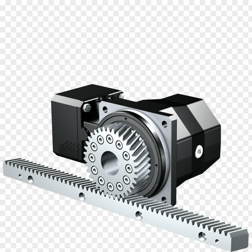 Engine Rack And Pinion Gear Train PNG