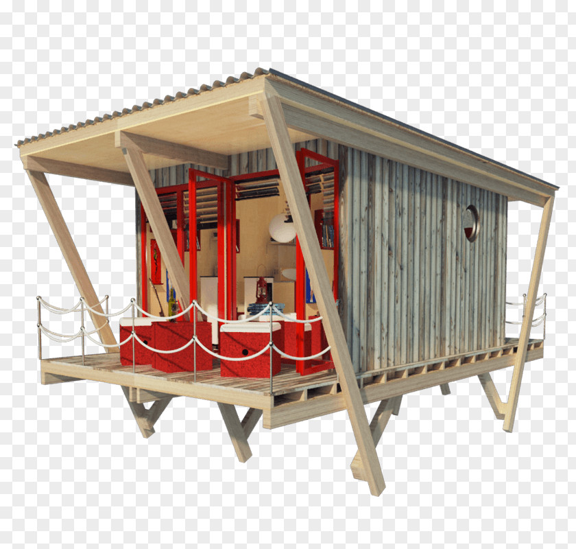 Small House Plan Tiny Movement Stilt Building PNG